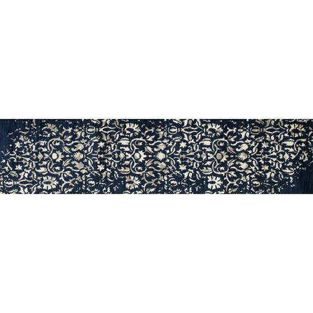 ART CARPET 2 x 8 ft. Milan Collection Isabella Woven Area Rug Runner, Peacock Blue 23685